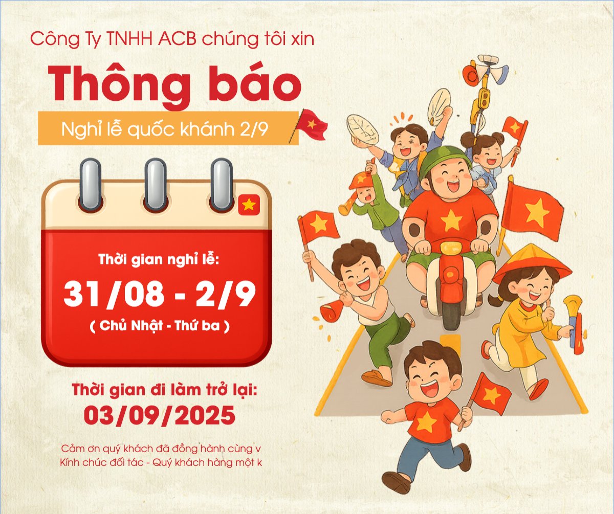 2/9, Quốc Khánh, lễ hội, thông báo, lịch nghỉ, Việt Nam, sự kiện, dễ thương, cute, chibi, hoạt hình, cartoon