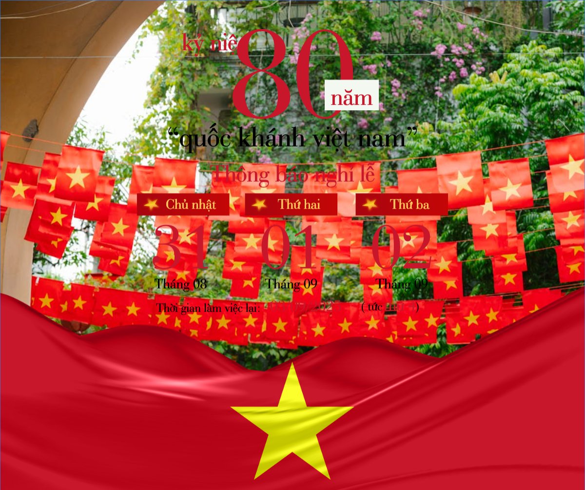 2/9, Quốc Khánh, lễ hội, thông báo, lịch nghỉ, Việt Nam, sự kiện, event, hiện đại, modern