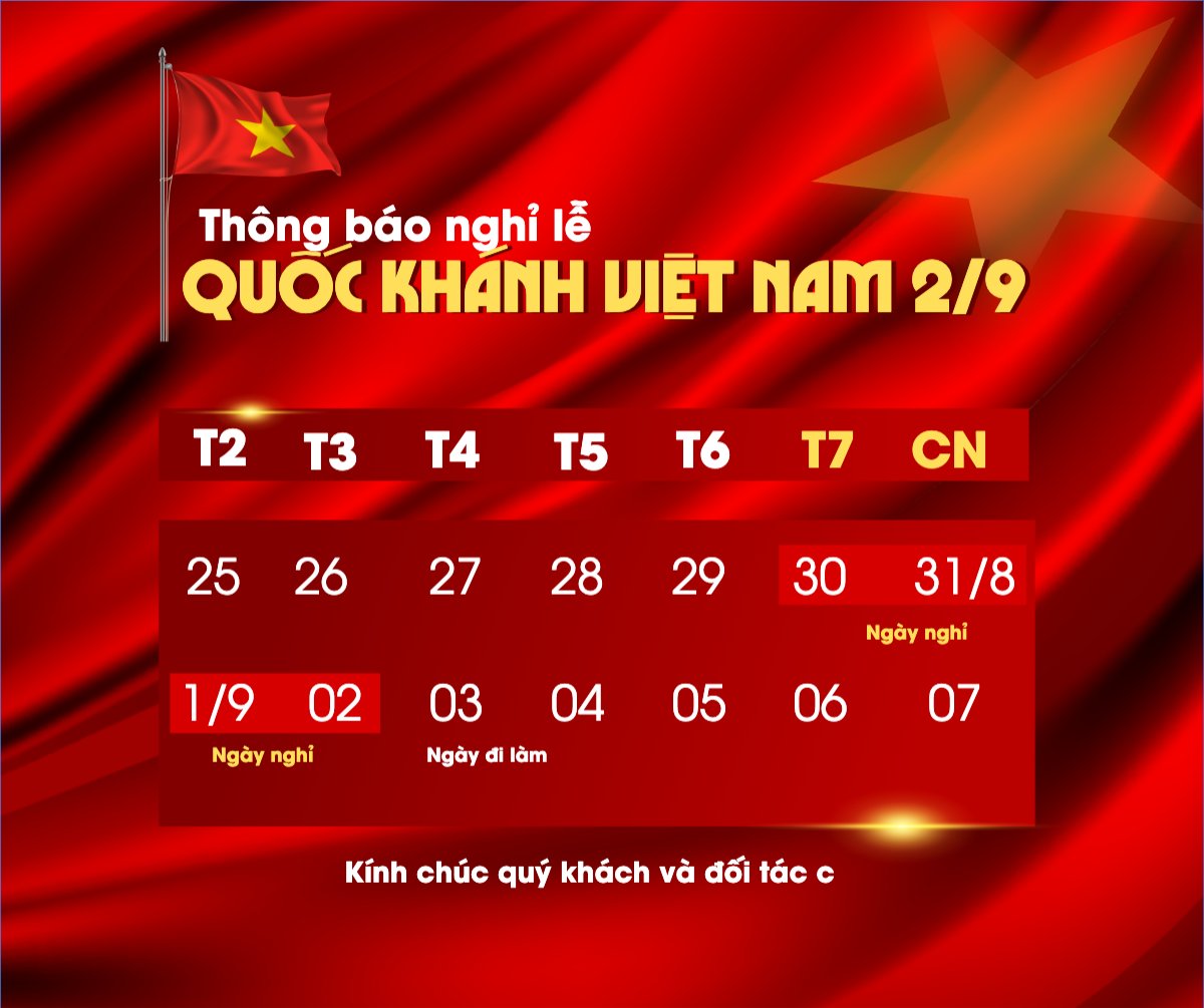 2/9, Quốc Khánh, lễ hội, thông báo, lịch nghỉ, Việt Nam, sự kiện, event, hiện đại, modern