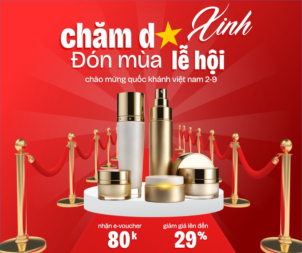 2/9, Quốc Khánh, lễ hội, Việt Nam, làm đẹp, spa, beauty, thẩm mỹ, skincare, hiện đại, modern