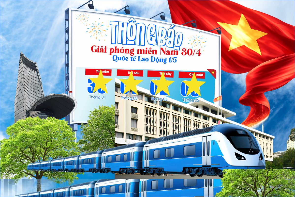 Lịch nghỉ lễ 30/4-1/5