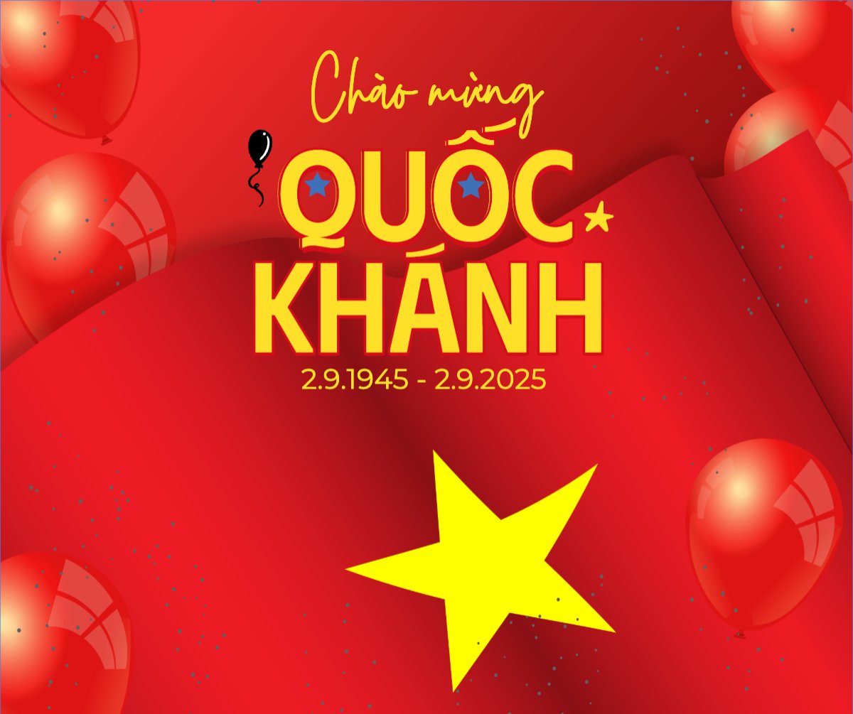 2/9, Quốc Khánh, lễ hội, thông báo, lịch nghỉ, Việt Nam, sự kiện, event, hiện đại, morden, đơn giản, simple
