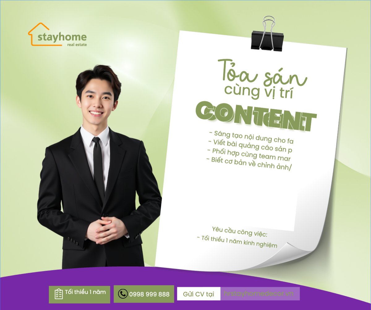Content creator, sáng tạo nội dung, xây dựng, build, nội thất, bất động sản, interior, real estate, hiện đại, modern