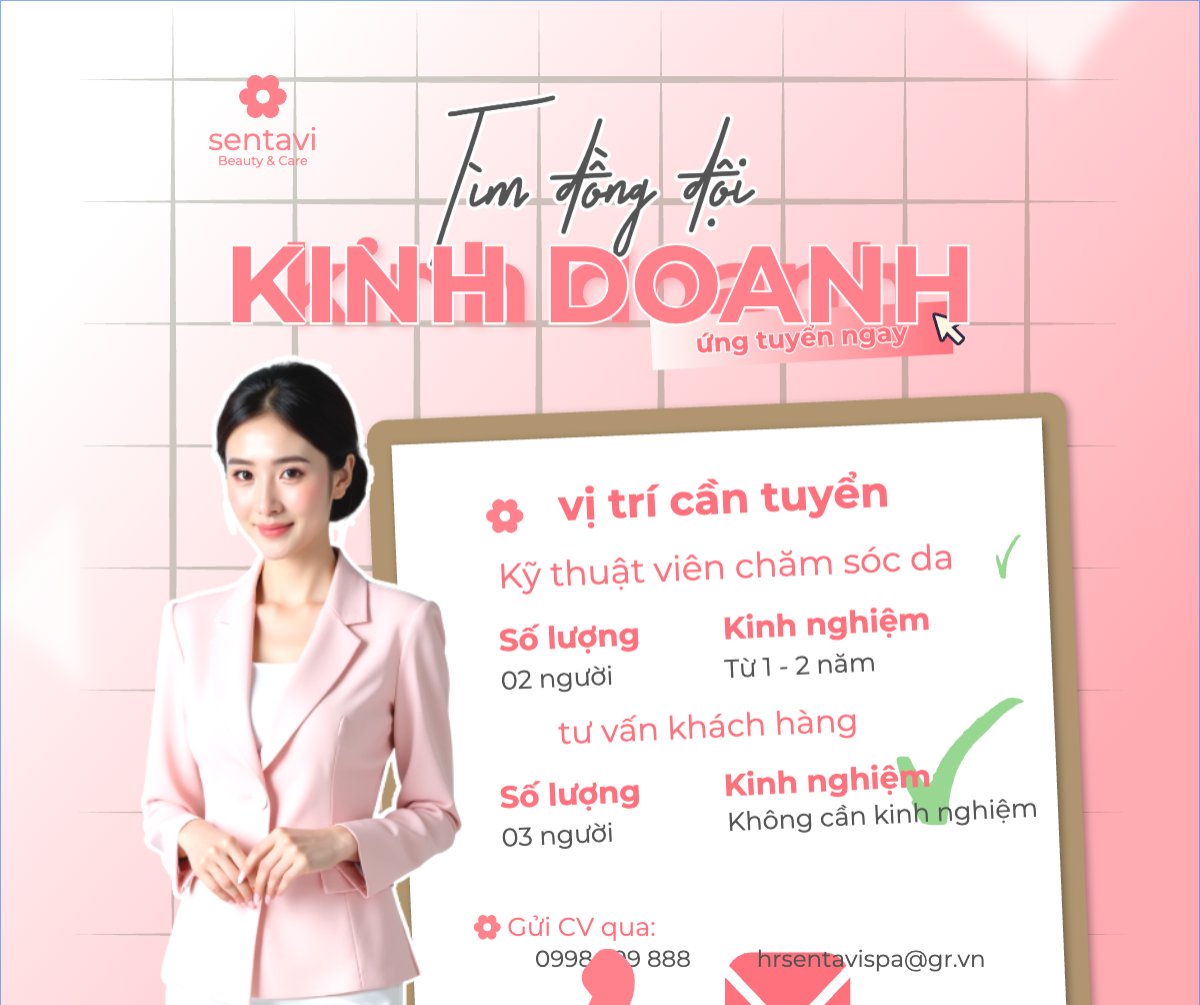 Spa, tuyển dụng, beauty, làm đẹp, thẩm mỹ, thẩm mỹ viện , cosmetic, hiện đại, modern