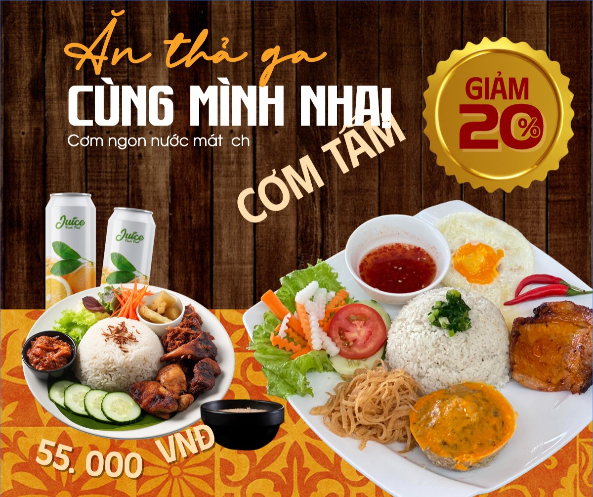 Cơm tấm, Món ăn Việt Nam, đồ ăn, food, thực phẩm, ẩm thực, món ăn, F&B, thức ăn, cổ điển, vintage, retro, classic, truyền thống