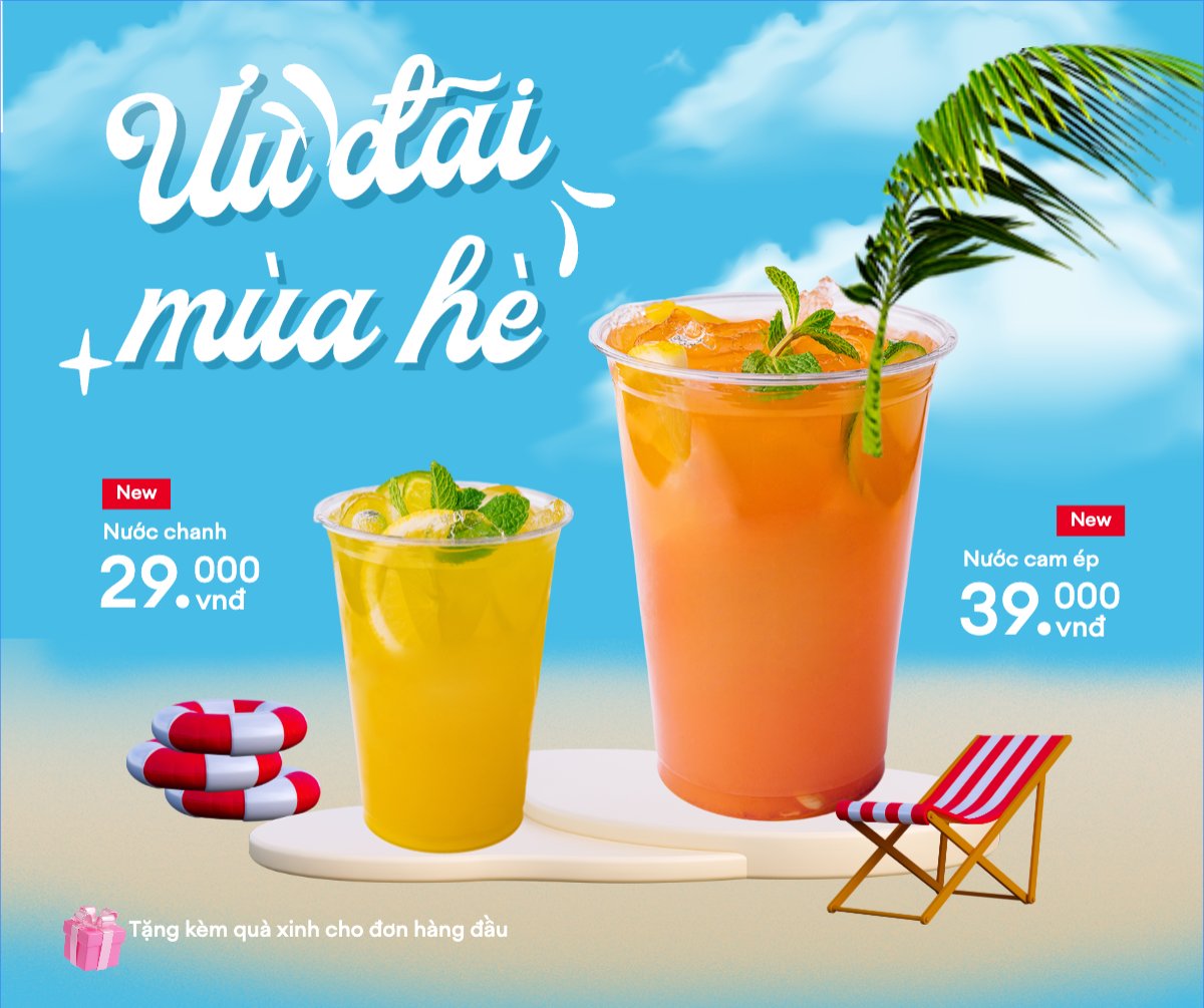Nước ép, nước uống, juice, giải khát, F&B, drink, dễ thương, hiện đại,modern