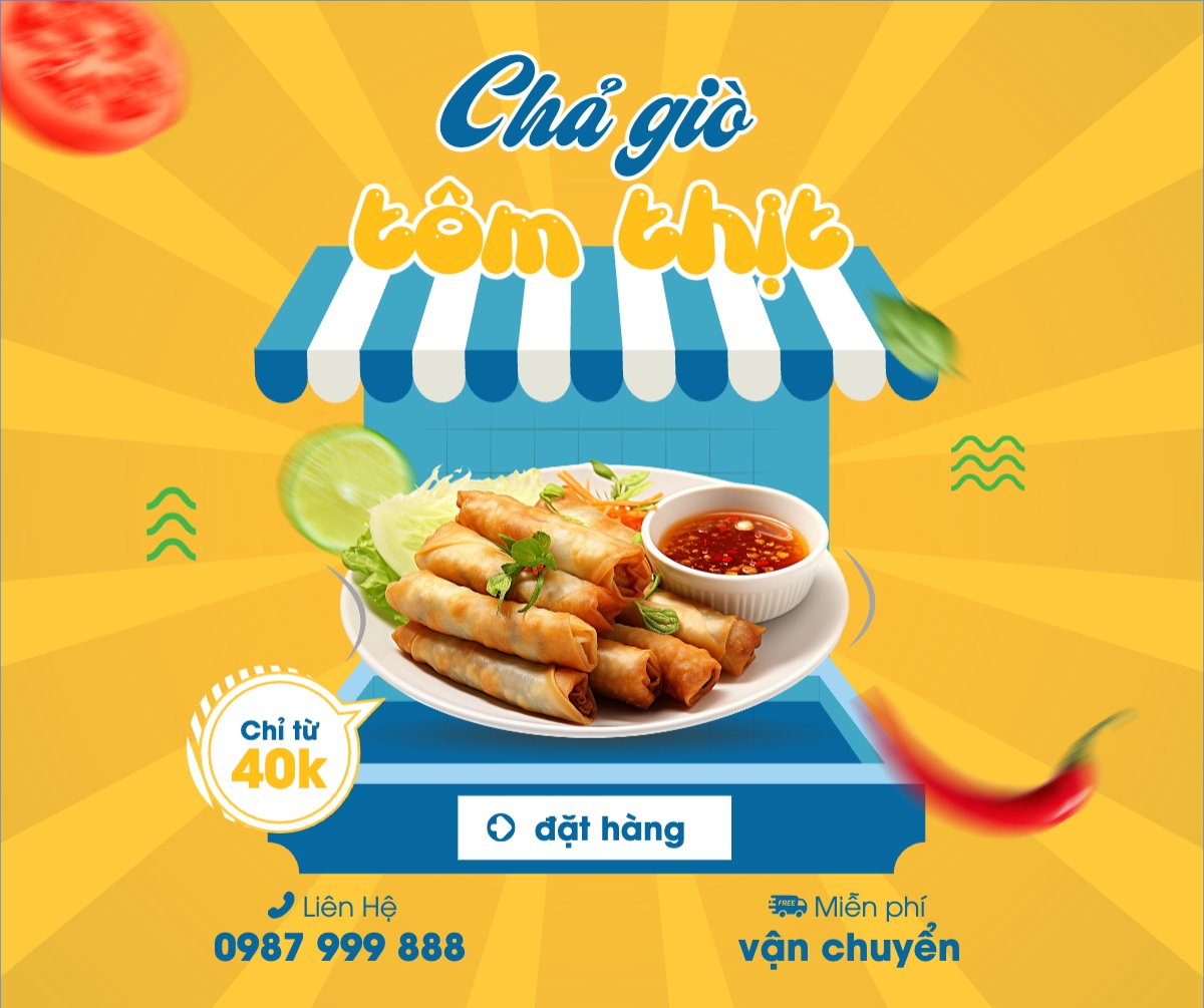 Chả giò, chả, Đồ ăn, food, thực phẩm, ẩm thực, món ăn, F&B, nhà hàng, hiện đại, modern	