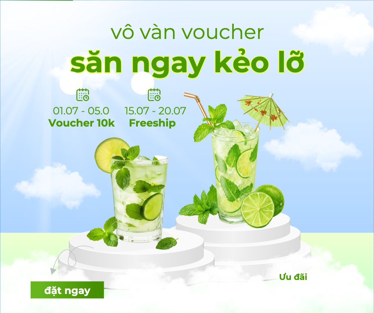 Trà chanh, lemon tea, soda, nước ép, trà sữa, nước uống, juice, giải khát, F&B, drink, hiện đại