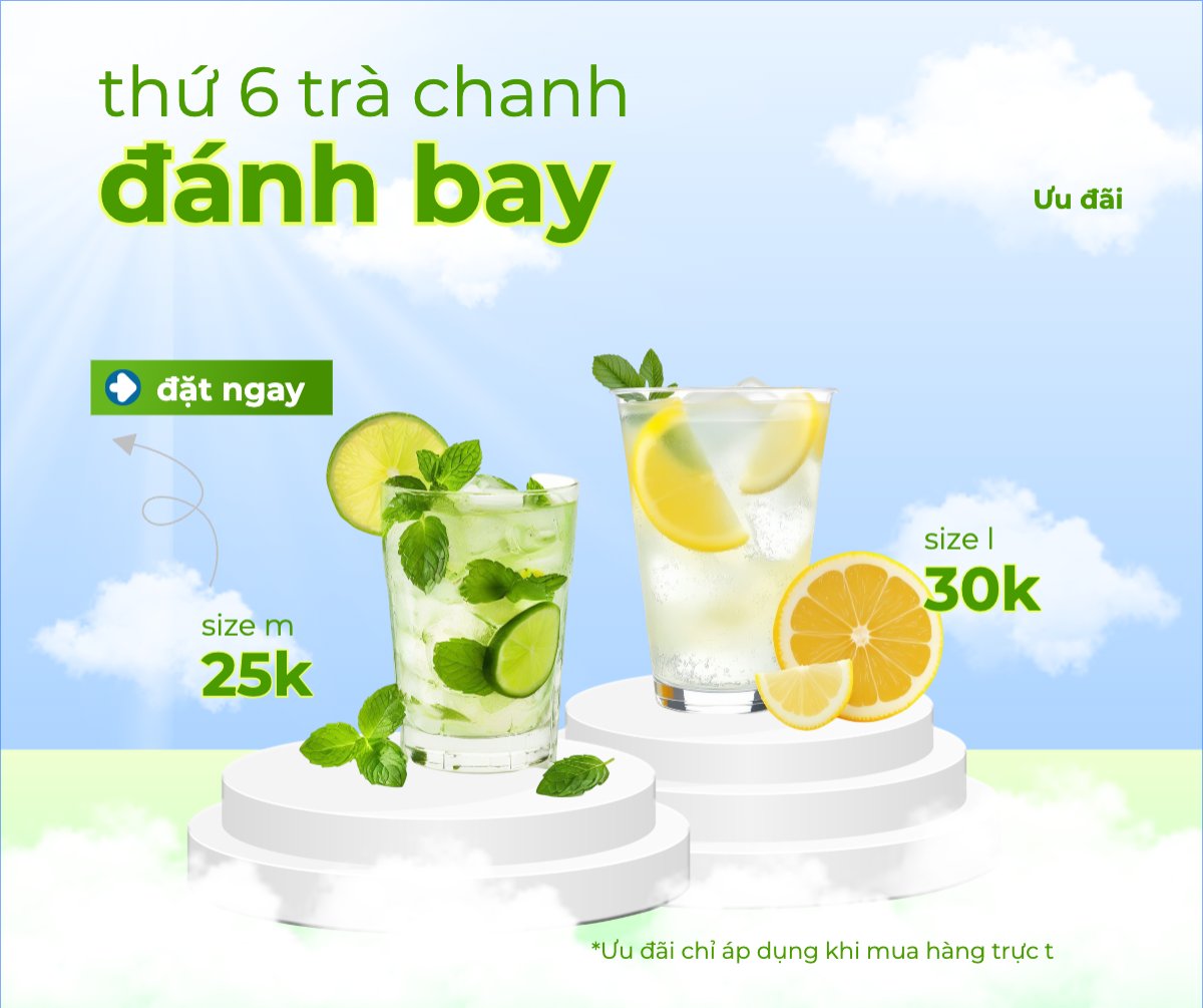 Trà chanh, lemontea, soda, nước ép, trà sữa, nước uống, juice, giải khát, F&B, drink, hiện đại