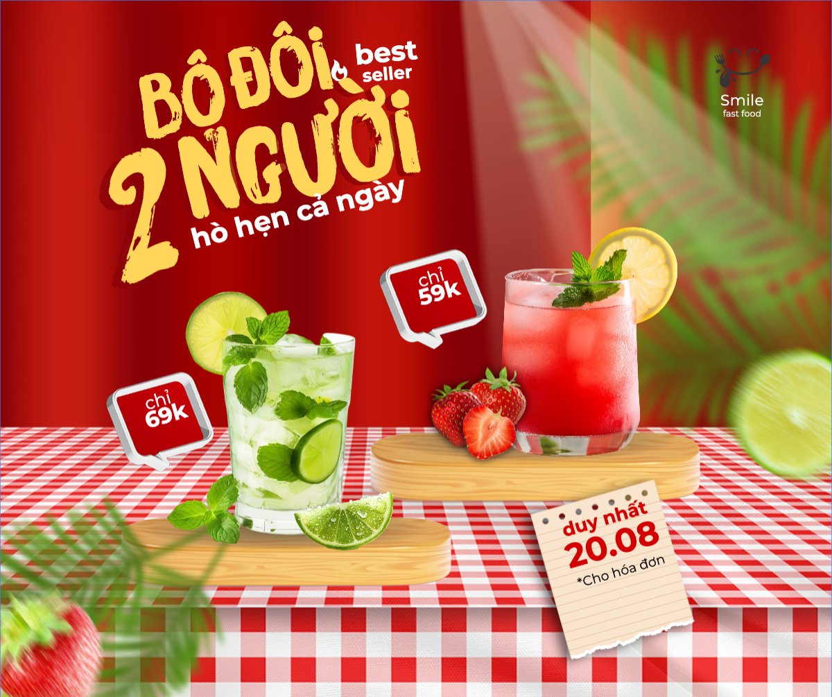 Trà chanh, trà dâu, trà chanh, lemontea, soda, nước uống, juice, giải khát, F&B, drink, hiện đại