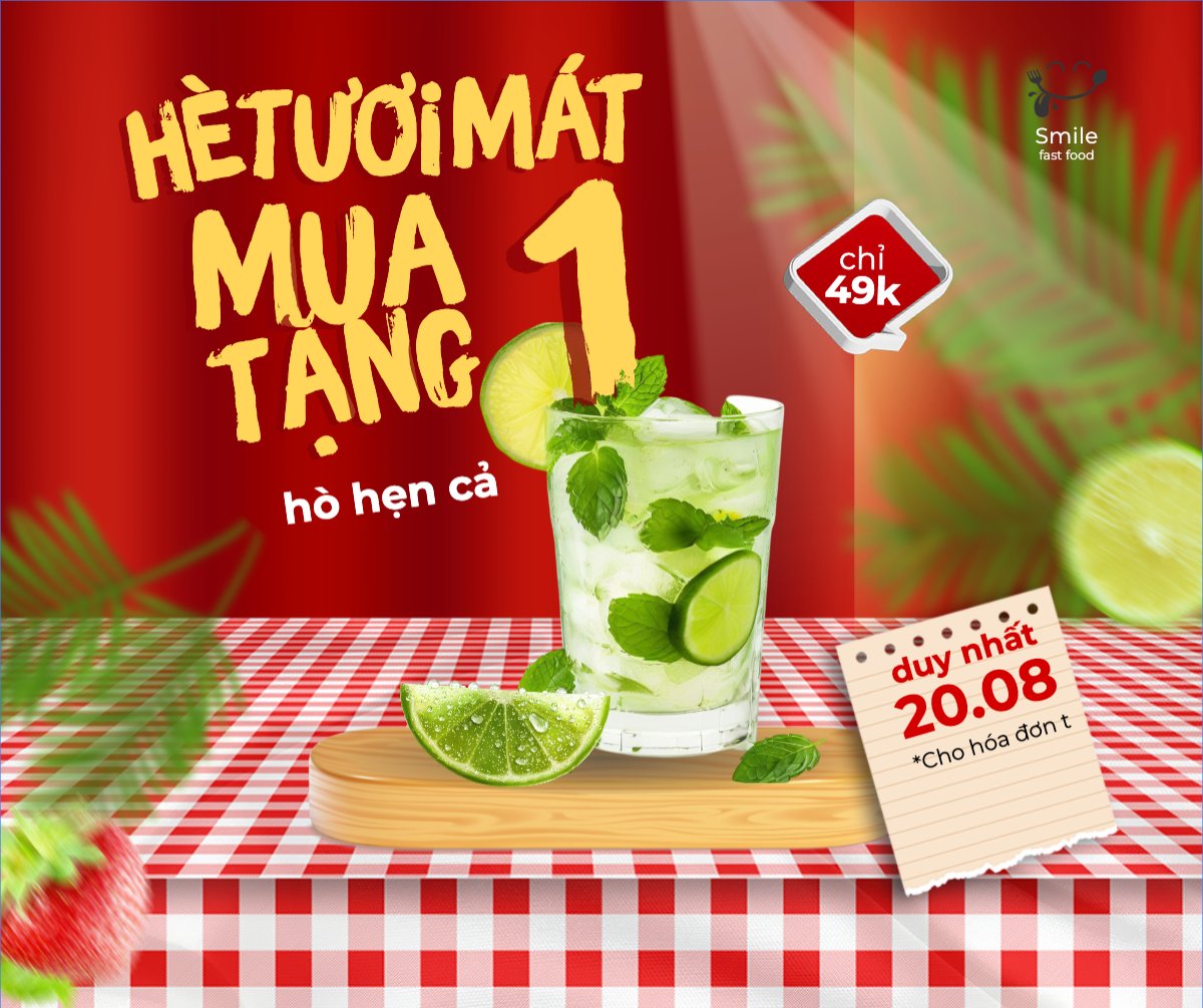 Trà chanh, lemontea, soda, nước uống, juice, giải khát, F&B, drink, hiện đại
