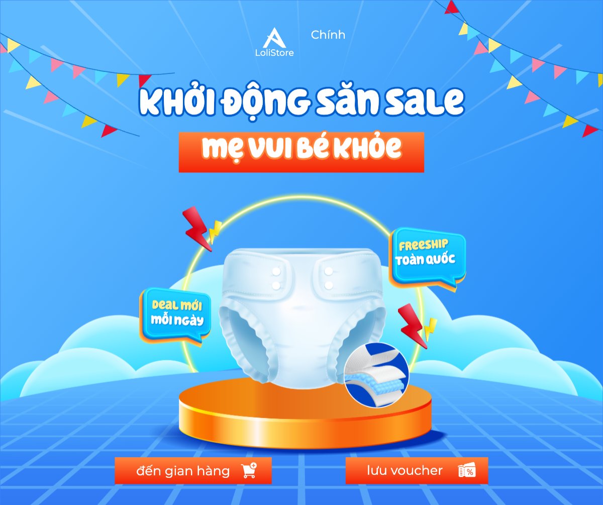 Kids, baby, trẻ em, giảm giá, ưu đãi, sale, sức khỏe, tả, bỉm, quảng cáo, sự kiện, event