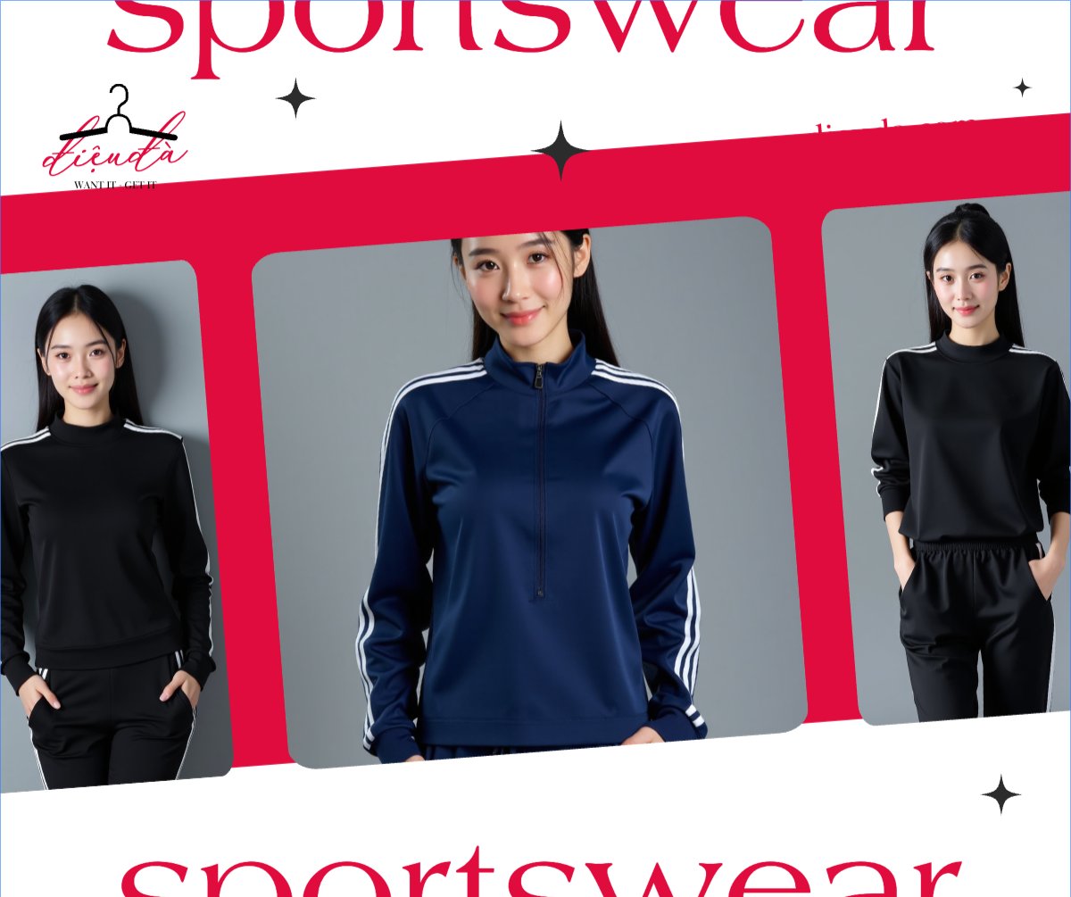 Sportswear, quần áo thể thao, fashion, thời trang, quần áo, trang phục, clothes, outfit	