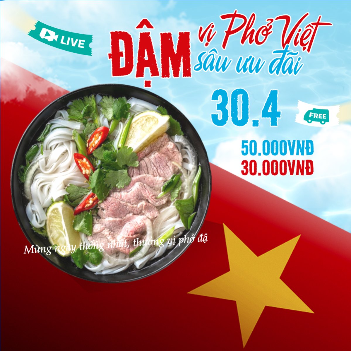Đậm vị Phở Việt đậm sâu ưu đãi