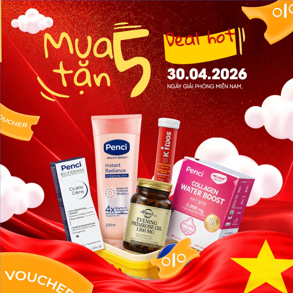 Mua 5 tặng 5 mừng lễ 30/4