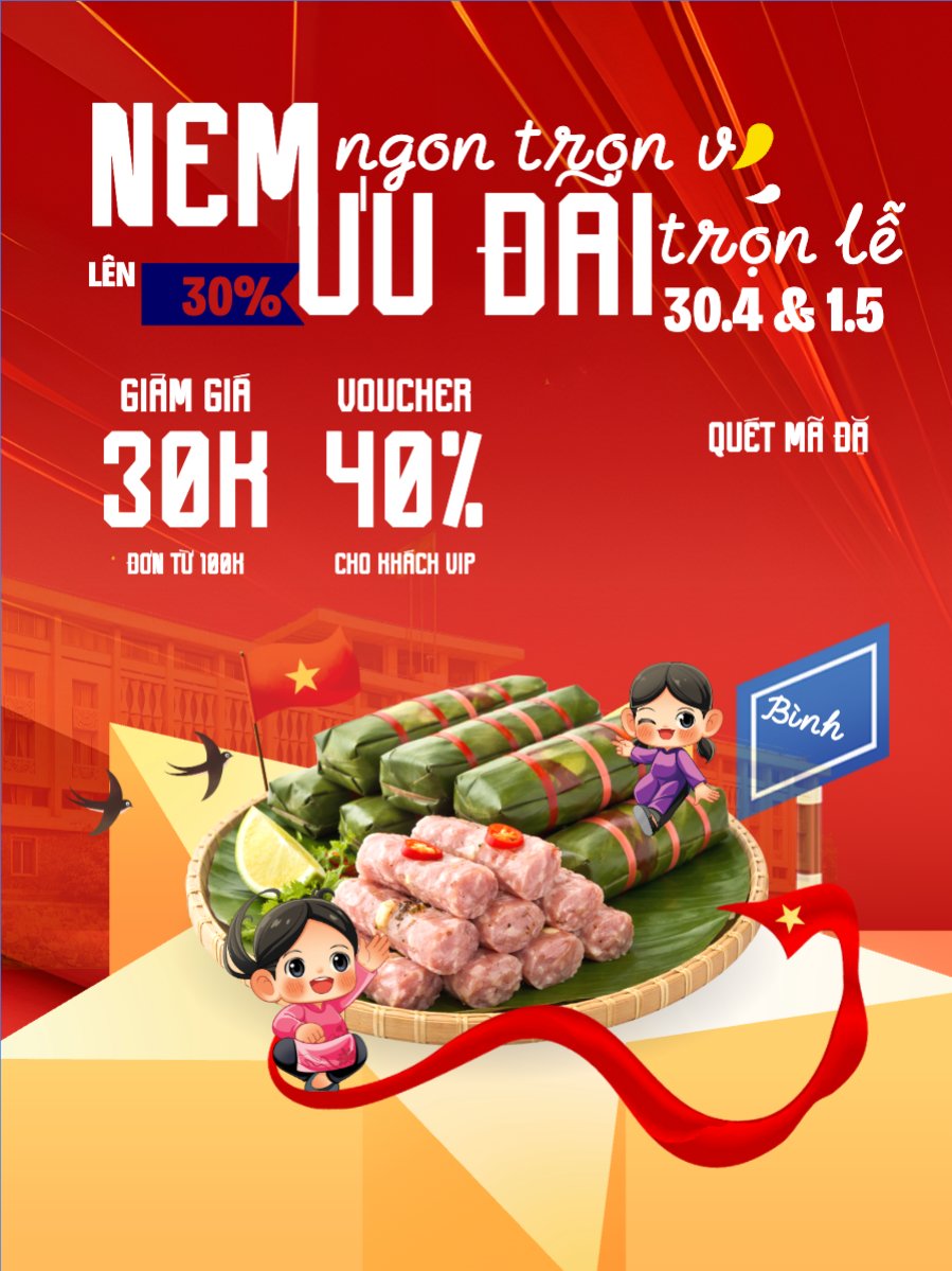Nem ngon trọn vị ưu đãi trọn lễ