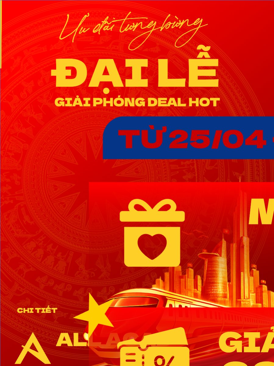 Ưu đãi tưng bừng Đại Lễ giải phóng Deal Hot 30/4