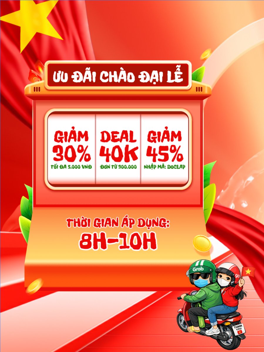 Giải phóng Hot Deal 30/4 và 1/5