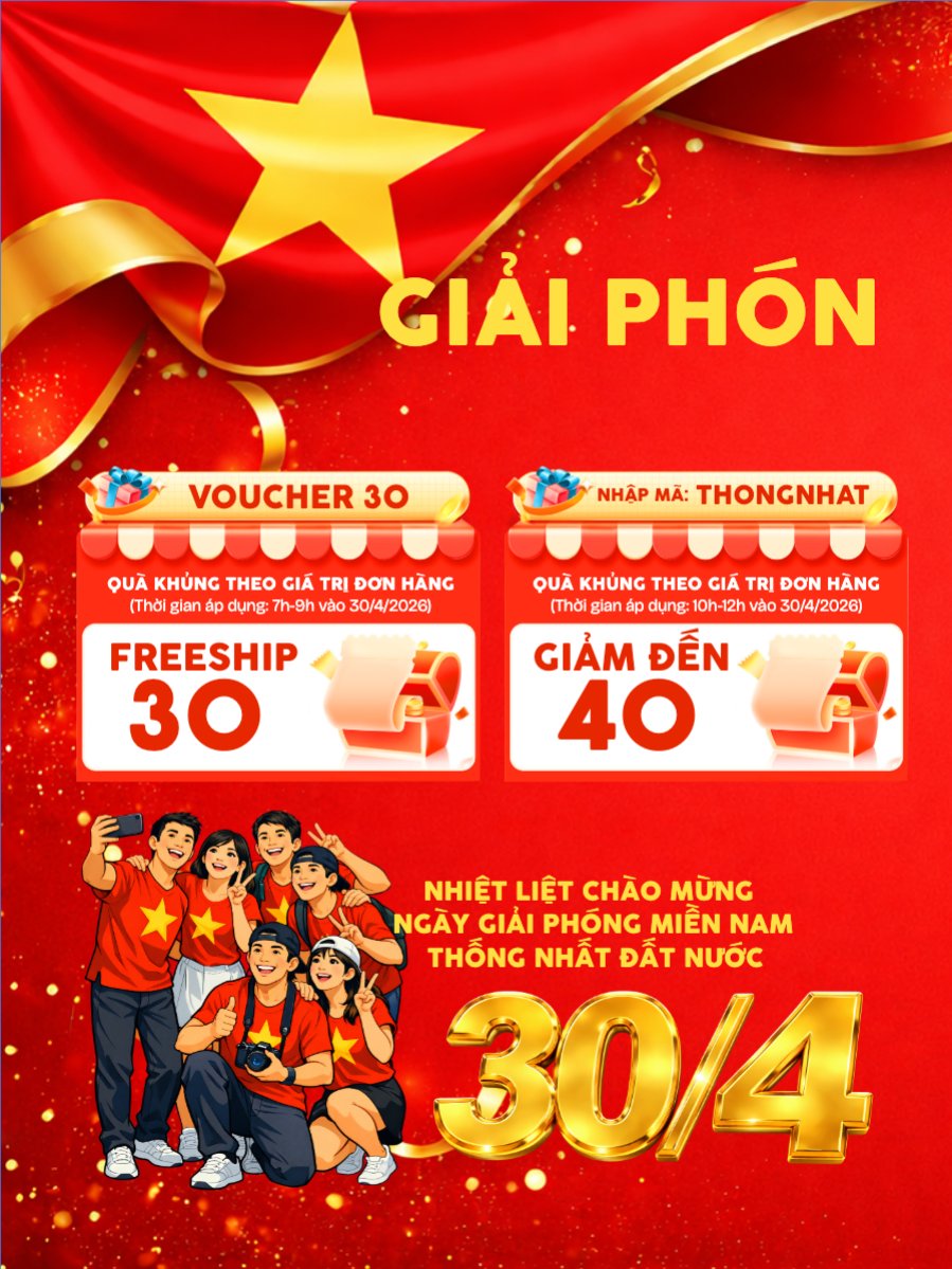 Giải phóng Hot Deal 30/4 và 1/5