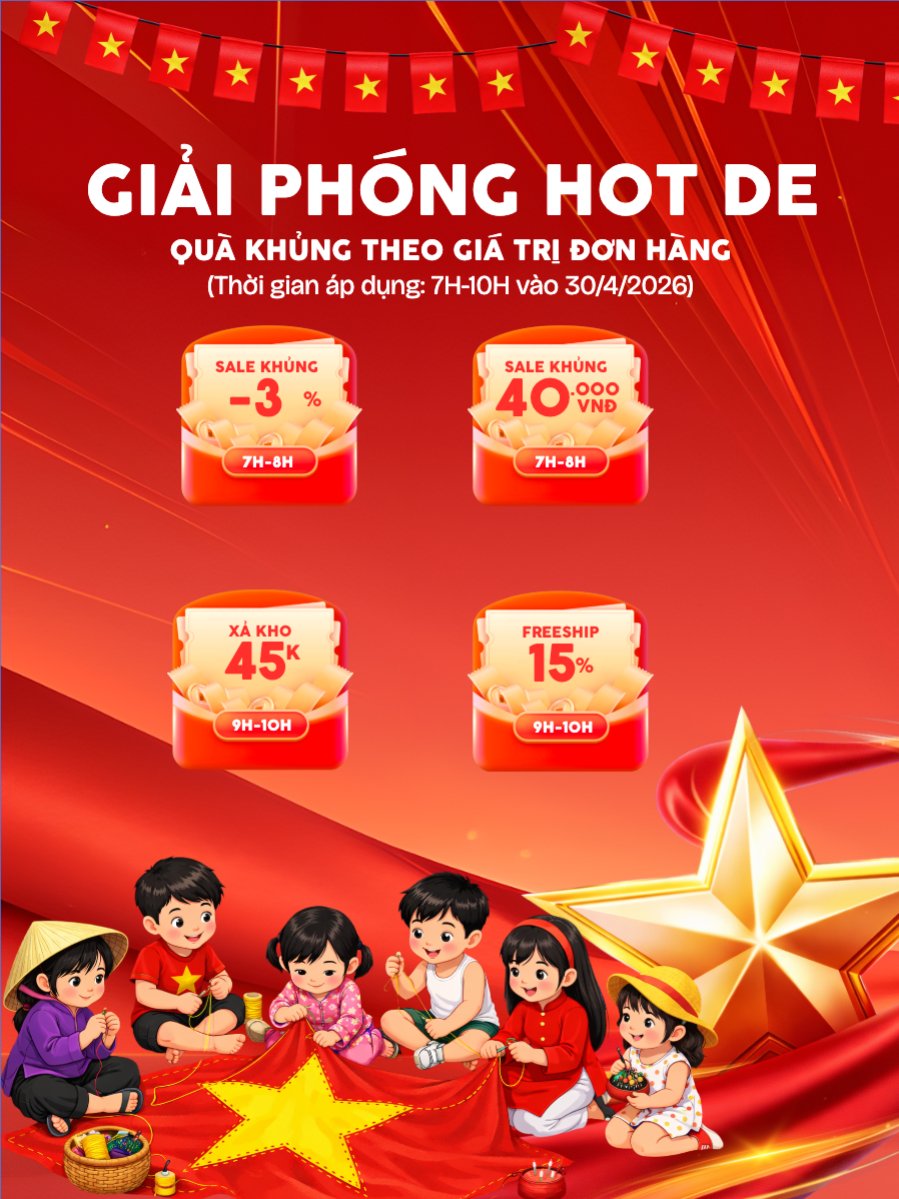 Giải phóng Hot Deal 30/4 và 1/5