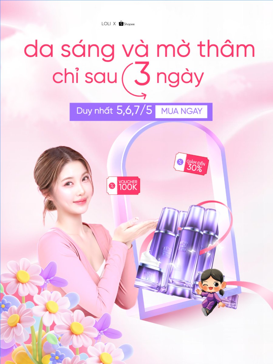 Da sáng và mờ thâm sau 3 ngày