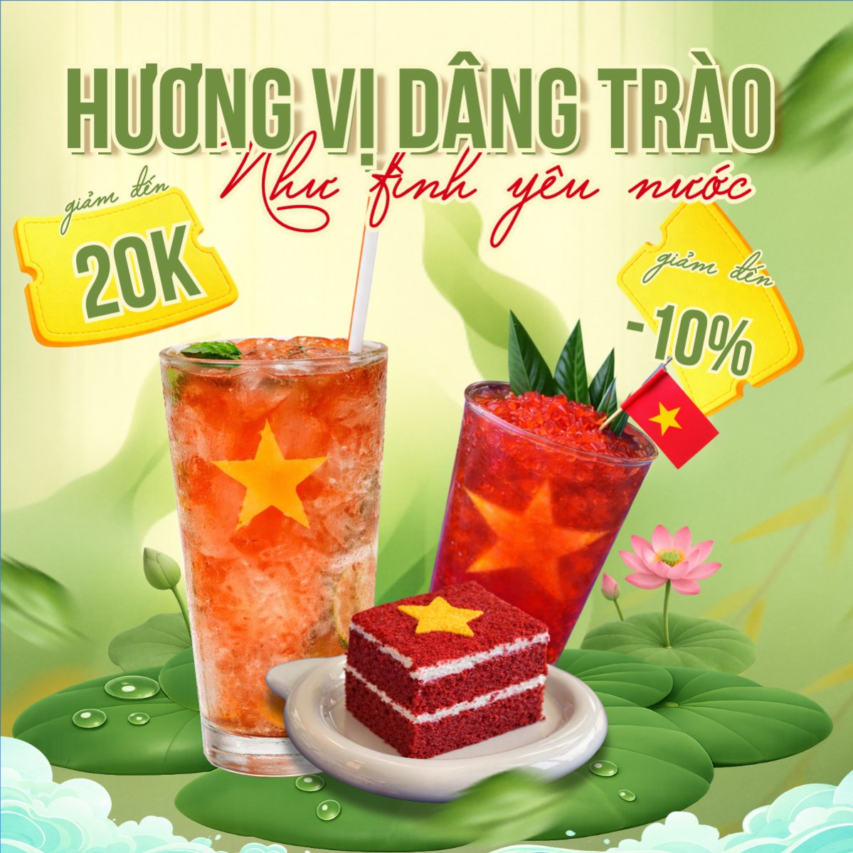 Hương vị dâng trào như tình yêu nước