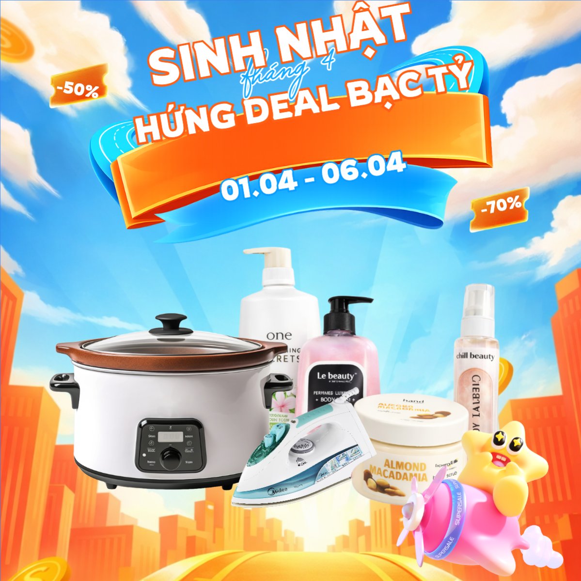 Sinh nhật tháng 4 hứng deal bạc tỷ