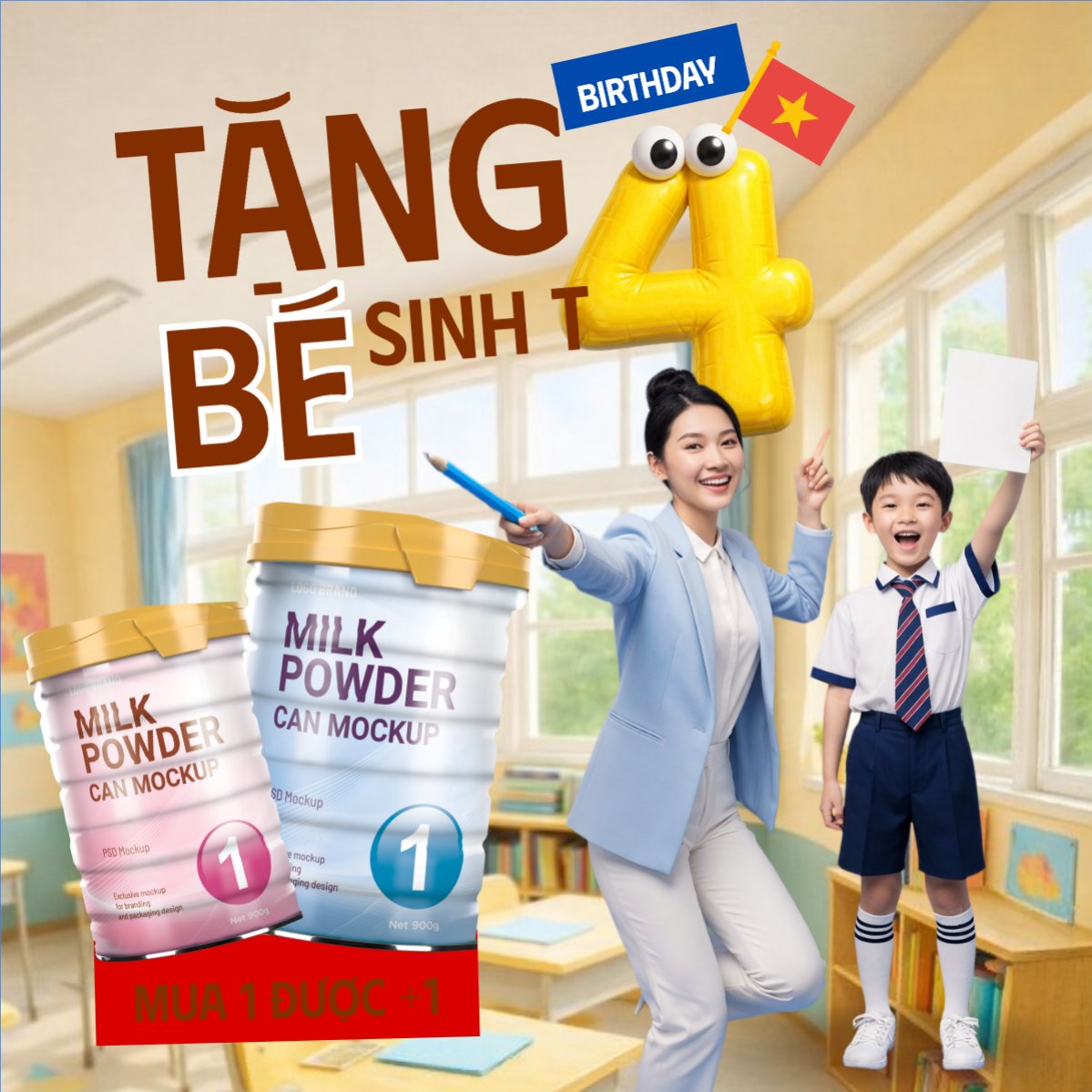 Tặng bé tháng 4