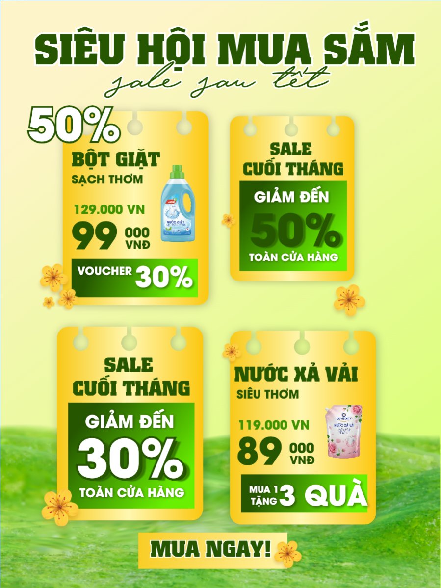 Siêu hội mua sắm sale sau tết