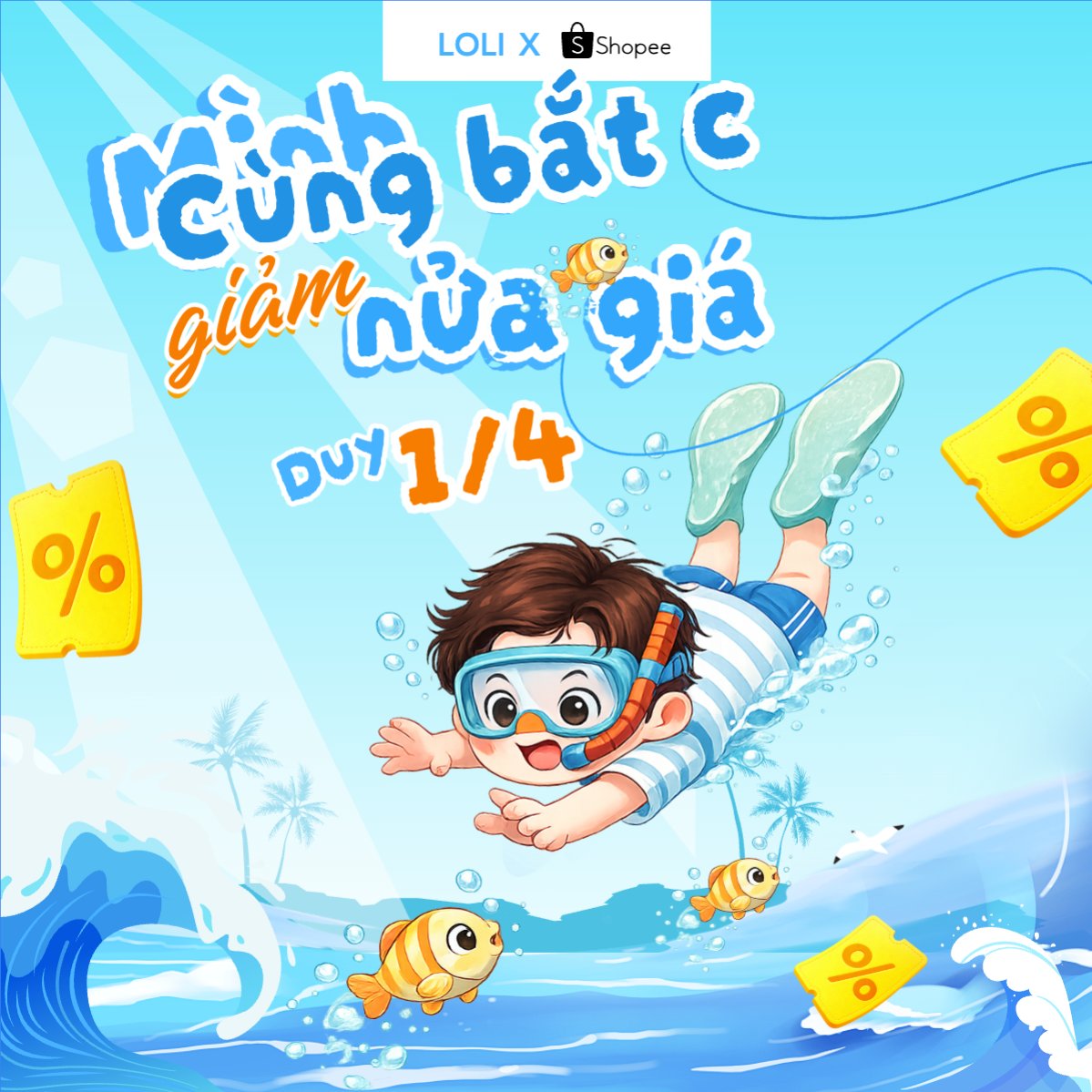 Mình cùng bắt cá giảm ngay nửa giá