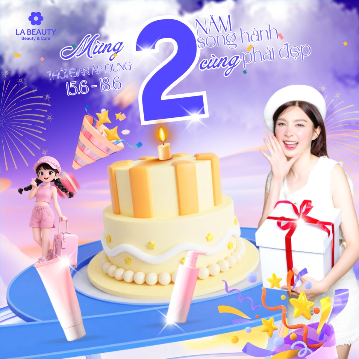 Mừng 2 năm song hành cùng phái đẹp