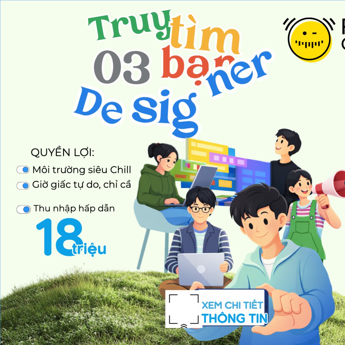 Truy tìm 3 bạn designer