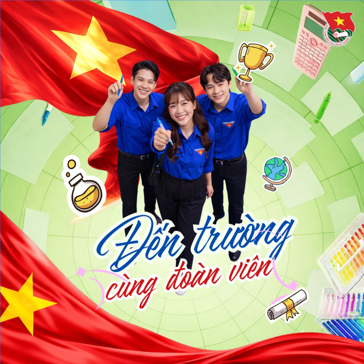 Đến trường cùng đoàn viên