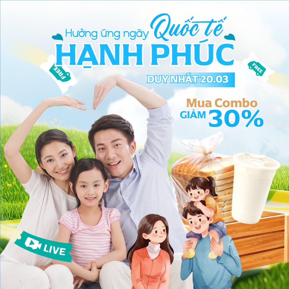 Hưởng ứng ngày Quốc tế Hạnh Phúc 20/3