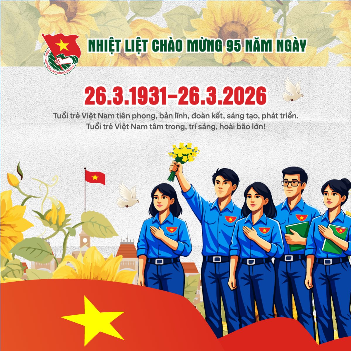 Chào mừng kỷ niệm ngày thành lập Đoàn TNCS Hồ Chí Minh 26/3
