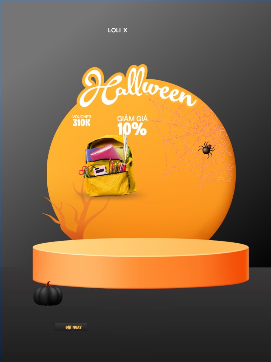 Halloween, lễ hội ma quái, balo, thời trang, fashion, sự kiện, event, dễ thương, cute, chibi, hoạt hình, cartoon