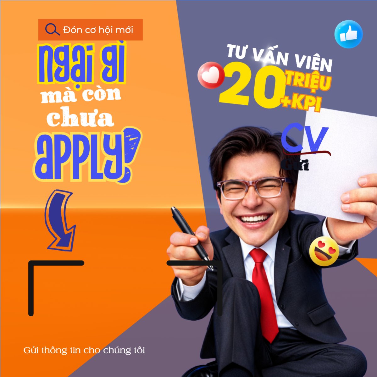 Ngại gì mà còn chưa apply
