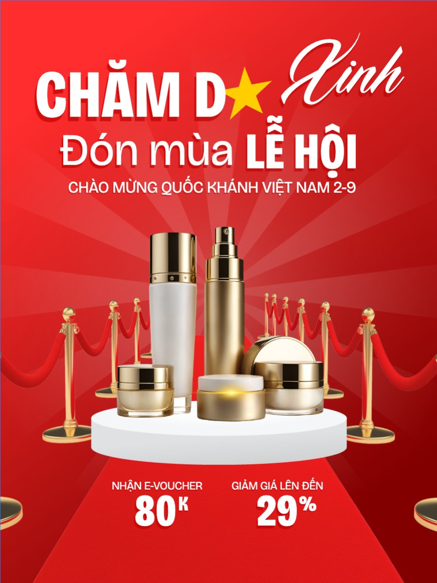 2/9, Quốc Khánh, lễ hội, Việt Nam, làm đẹp, spa, beauty, thẩm mỹ, skincare, hiện đại, modern