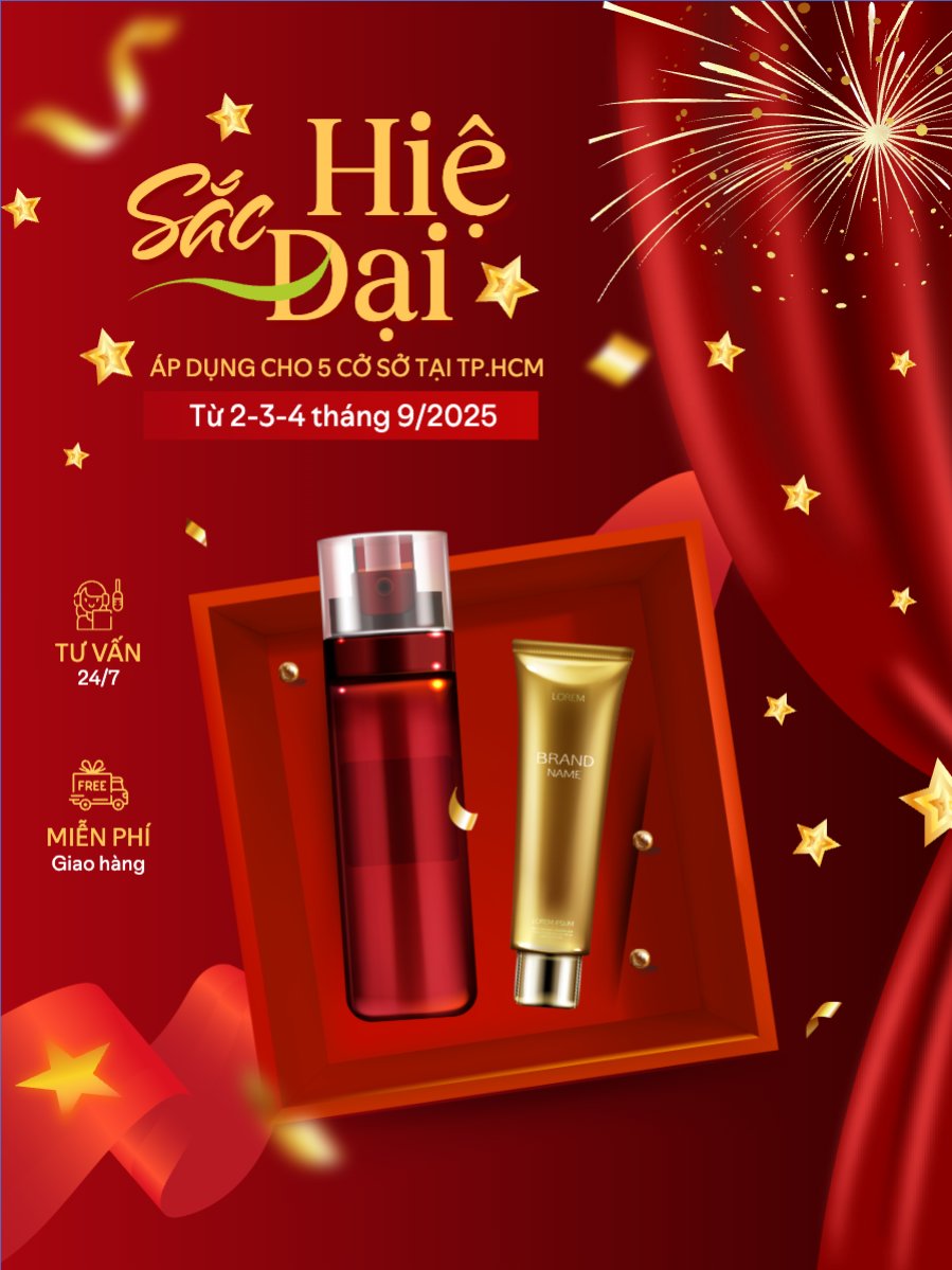 2/9, Quốc Khánh, lễ hội, Việt Nam, làm đẹp, spa, beauty, thẩm mỹ, skincare, hiện đại, modern