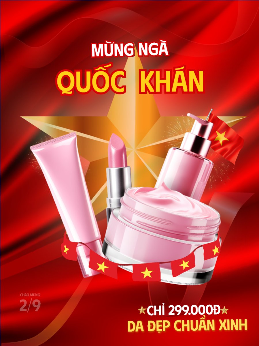 2/9, Quốc Khánh, lễ hội, Việt Nam, beauty, mỹ phẩm, cosmetic, làm đẹp, thẫm mỹ