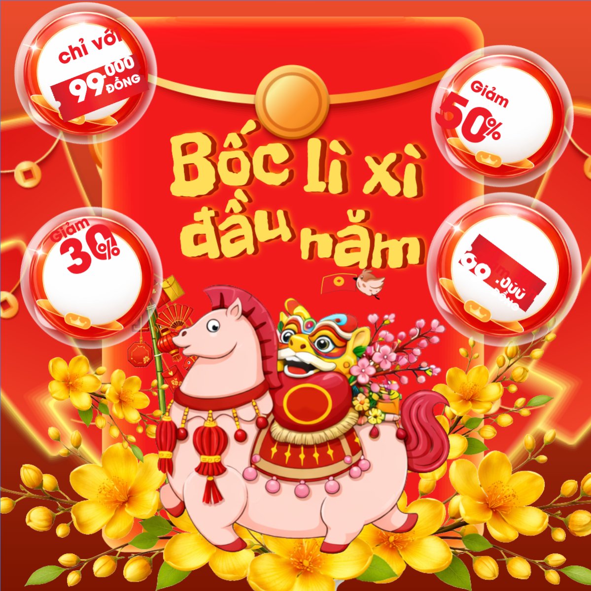 Bốc lì xì đầu năm