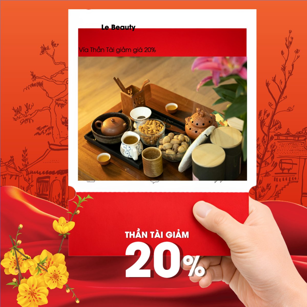Vía thần tài giảm giá
