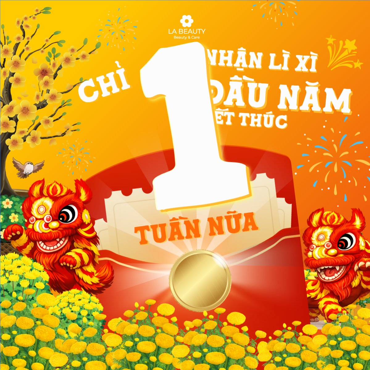 Nhận lì xì đầu năm