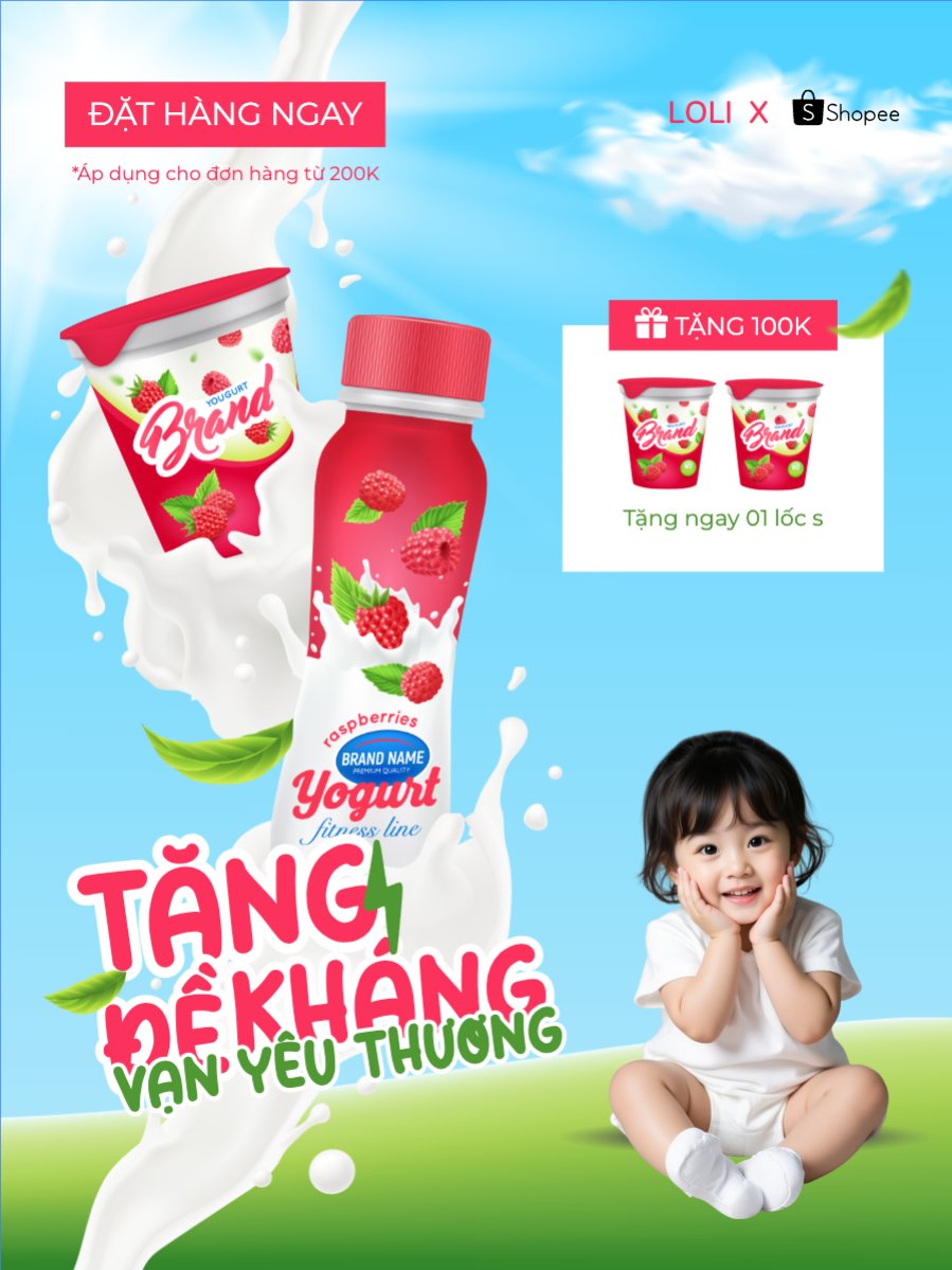 Quốc tế thiếu nhi, 1/6, trẻ em, quảng cáo, giảm giá, ưu đãi, sale, nước uống, drink