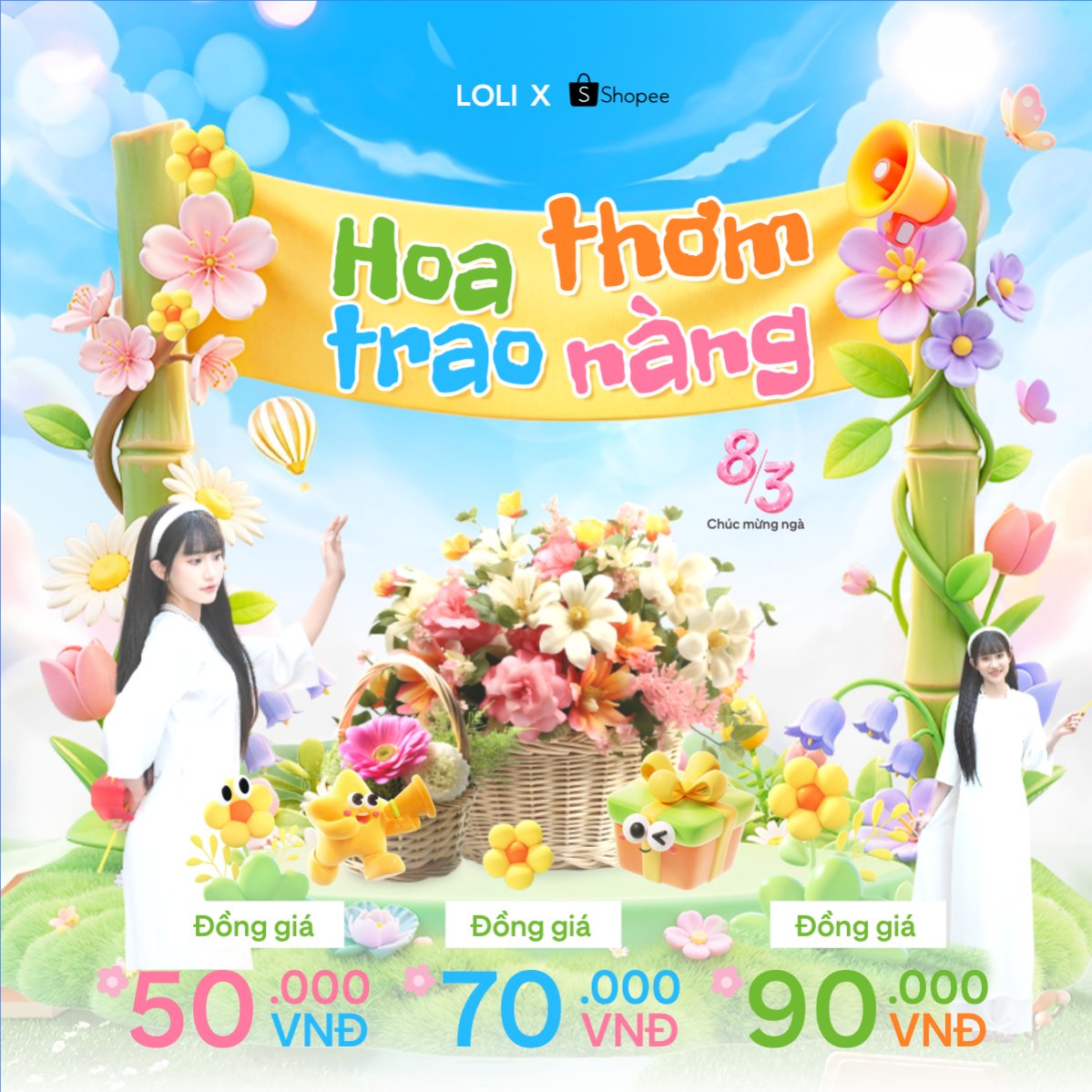 Hoa thơm trao nàng