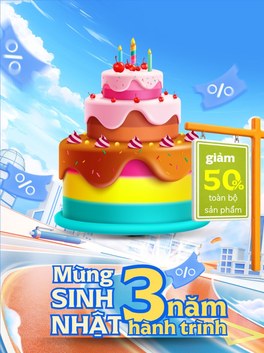 Mừng sinh nhật hành trình 3 năm