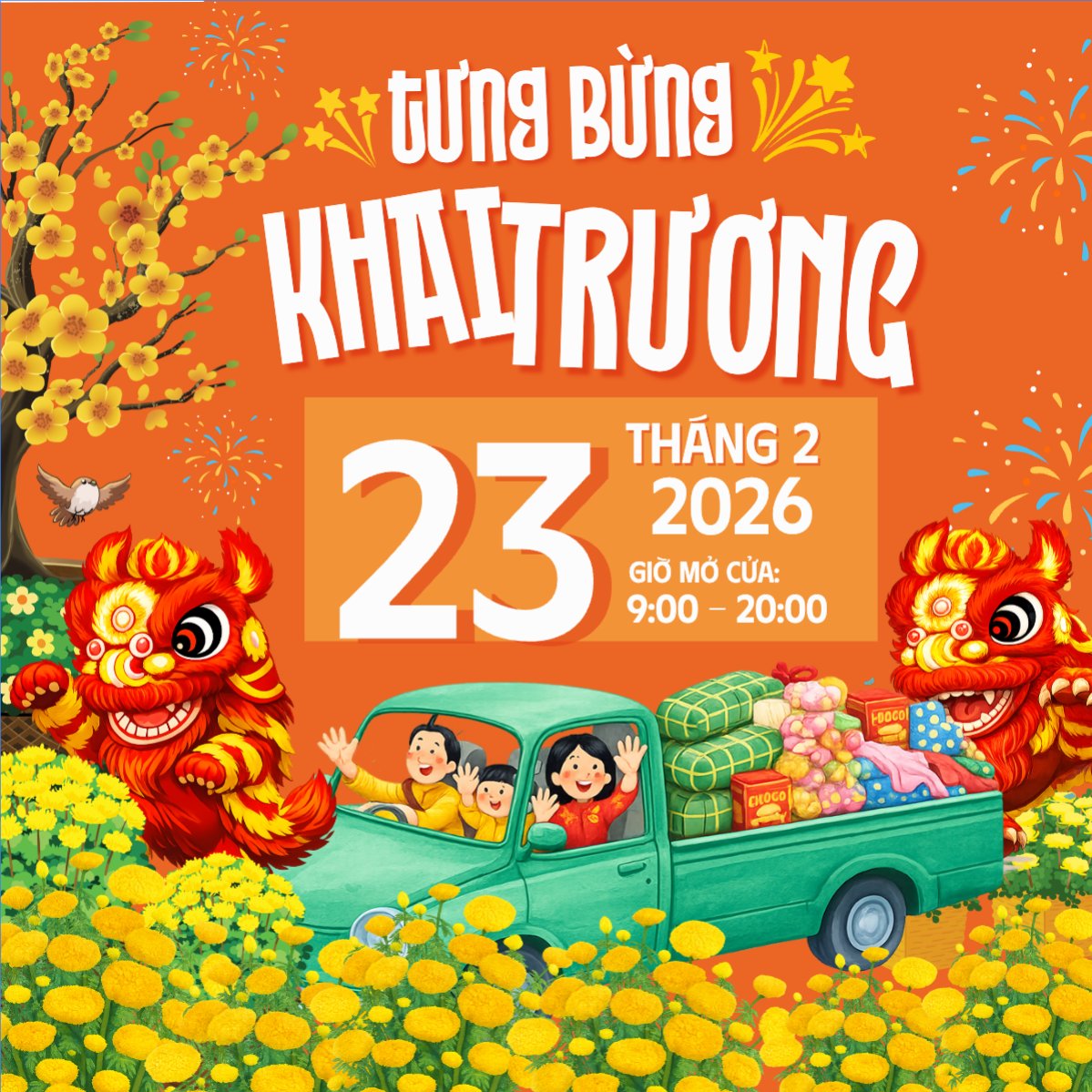 Tưng bừng khai trương