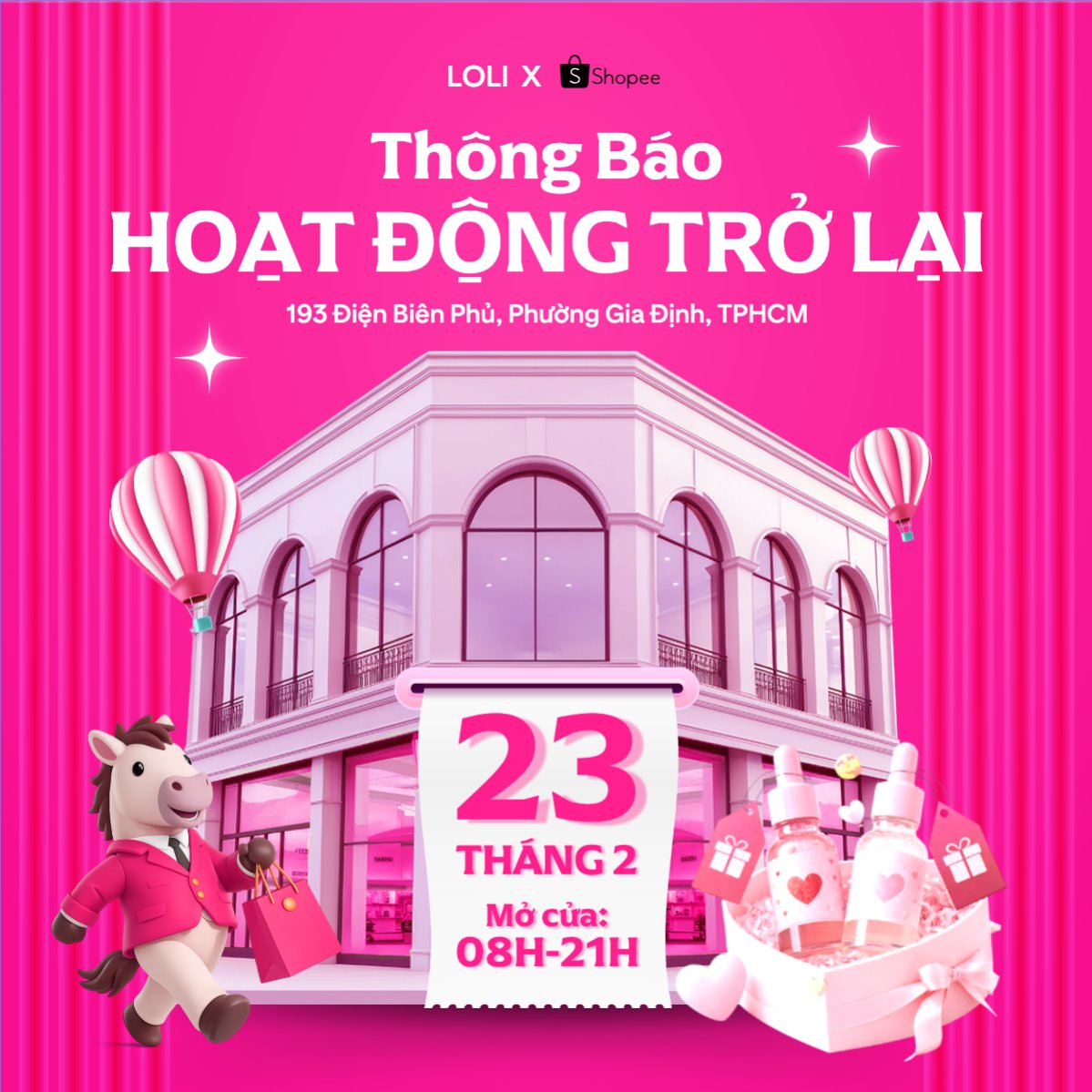 Thông báo hoạt động trở lại