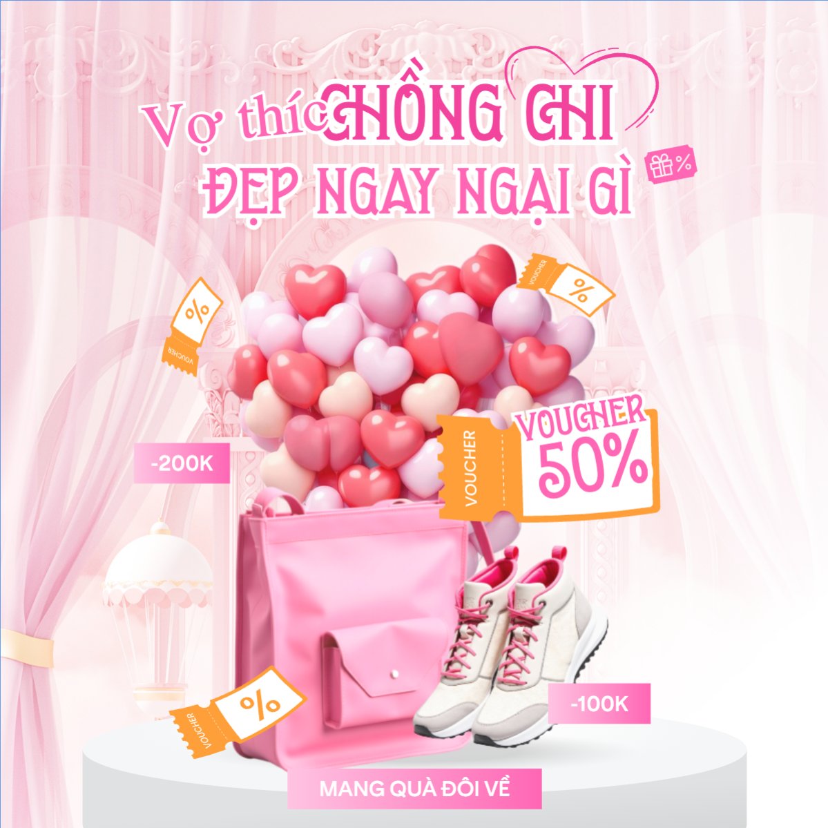 Vợ thích chồng chi đẹp ngay ngại gì