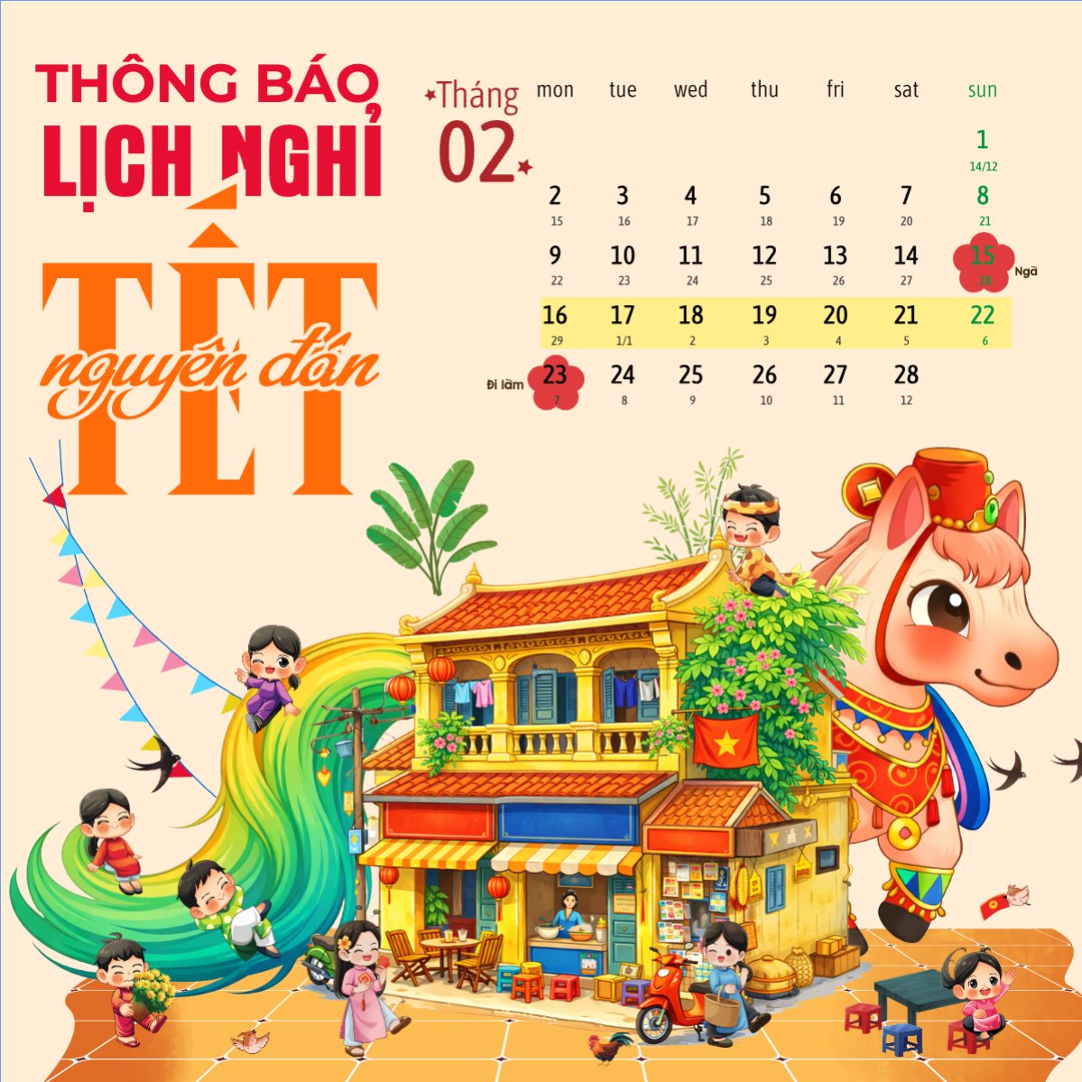 Thông báo nghỉ tết Nguyên Đán